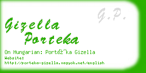 gizella porteka business card